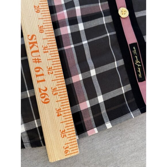 CAVI Designer Shirt Men’s Sz 5X Long Sleeve Blk/White/Pink Stripe Button-Up - Picture 11 of 11